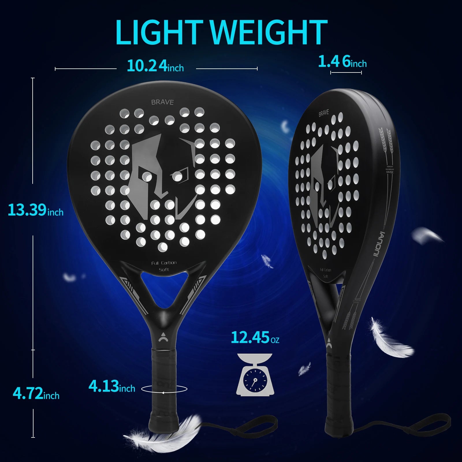 Pro Carbon Fiber Padel Racket